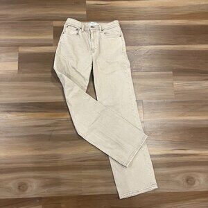 Abercrombie High Rise 90s Relaxed Jean - Oat